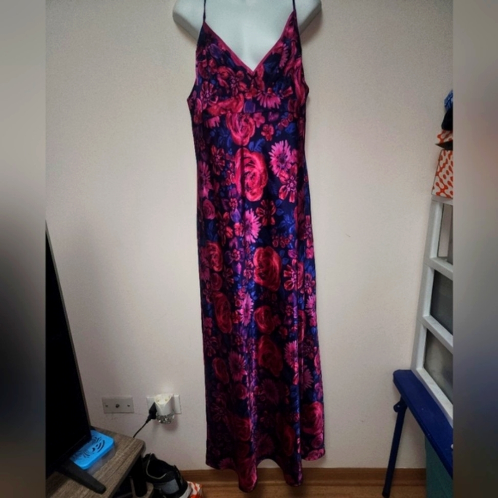 Chanteuse Intimates Long Floral Nightgown L